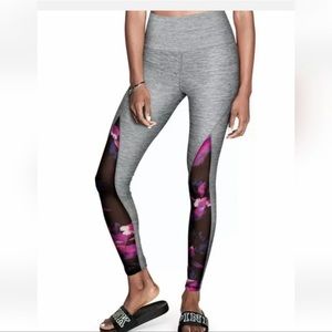 PINK Victoria’s Secret Ultimate High Waist Mesh Legging Gray Mark Floral